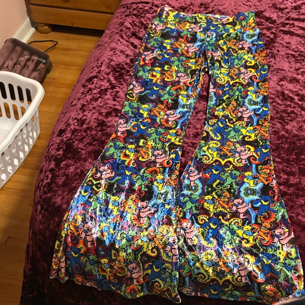 Grateful Dead Kids Multicolor Patterned Flare Pants